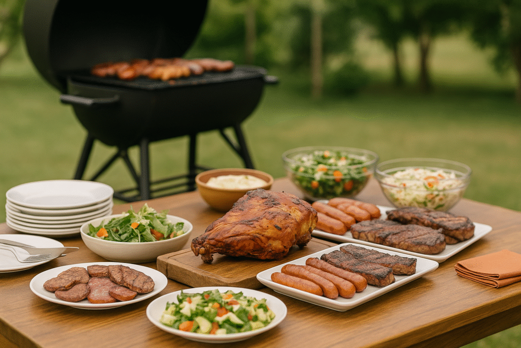 Asado en un catering de Argentina