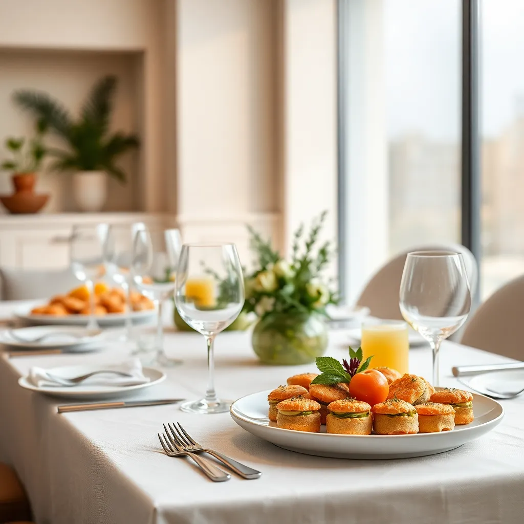 Negocio Mesa Lista Mini Catering